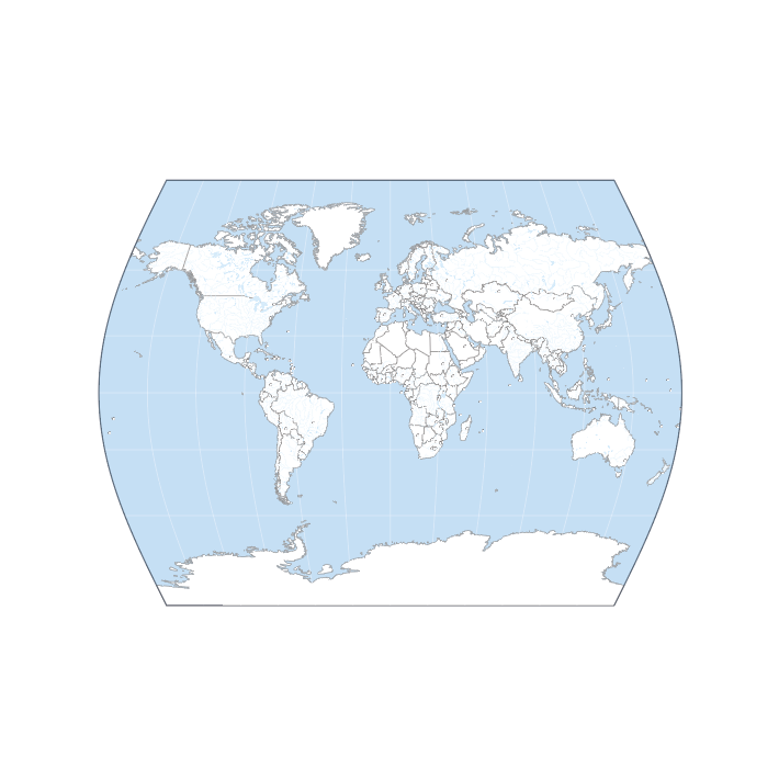Fond de carte du Monde, projection Times.